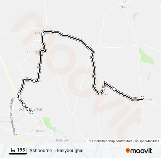 195 Bus Line Map