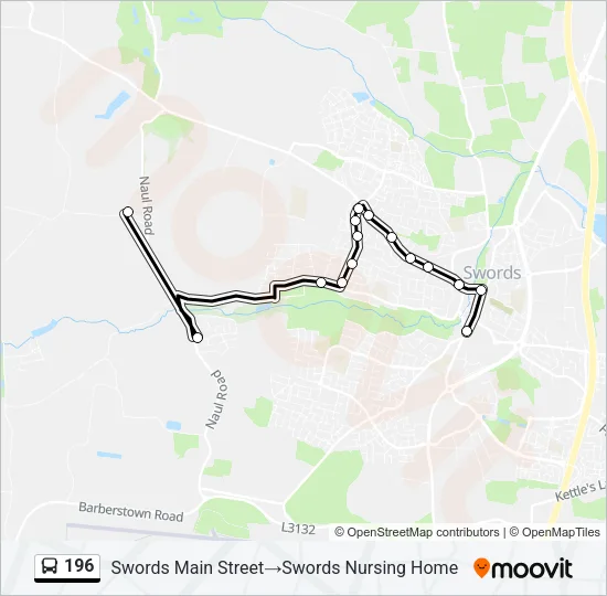 196 Bus Line Map