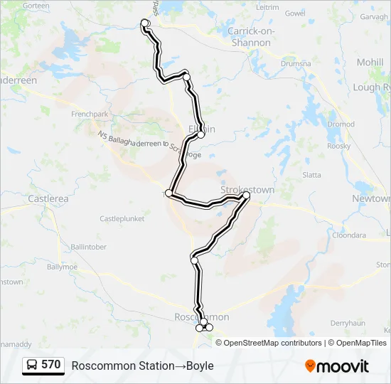 570 Bus Line Map