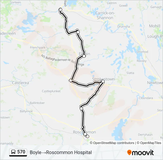 570 Bus Line Map
