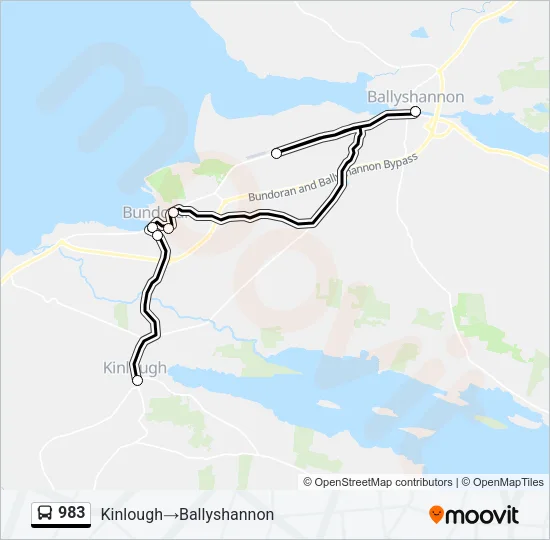 983 Bus Line Map