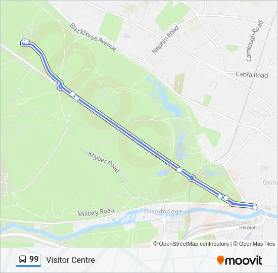 99 Bus Line Map