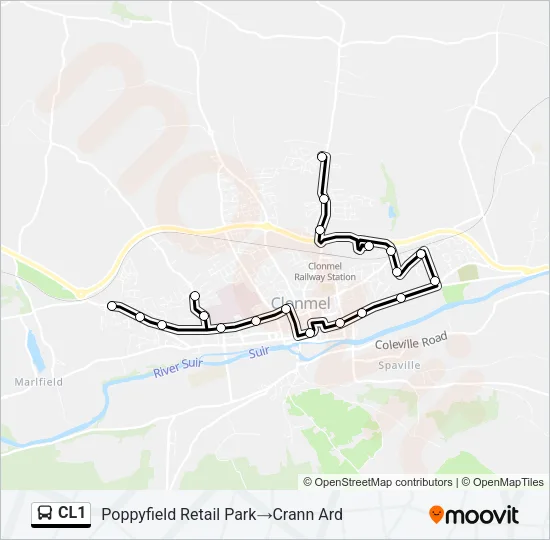 CL1 Bus Line Map