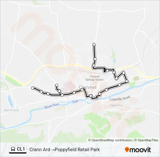 CL1 Bus Line Map