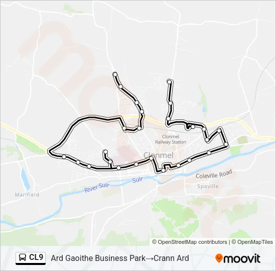 CL9 Bus Line Map