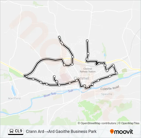 CL9 Bus Line Map