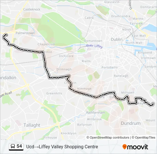 S4 Bus Line Map