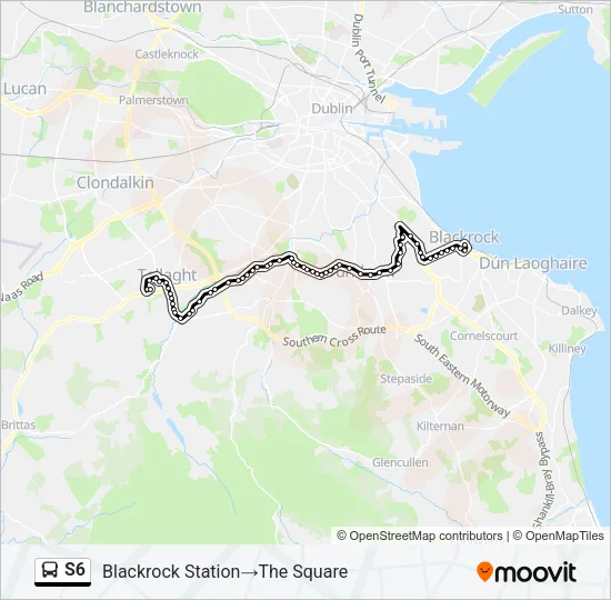 S6 Bus Line Map