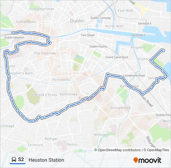 S2 Bus Line Map
