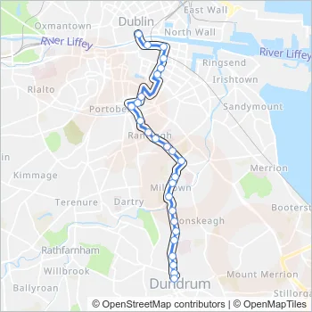 44D Bus Line Map