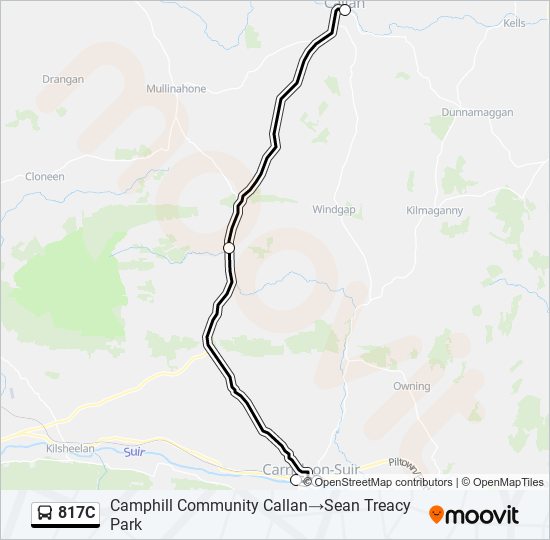 817C bus Line Map