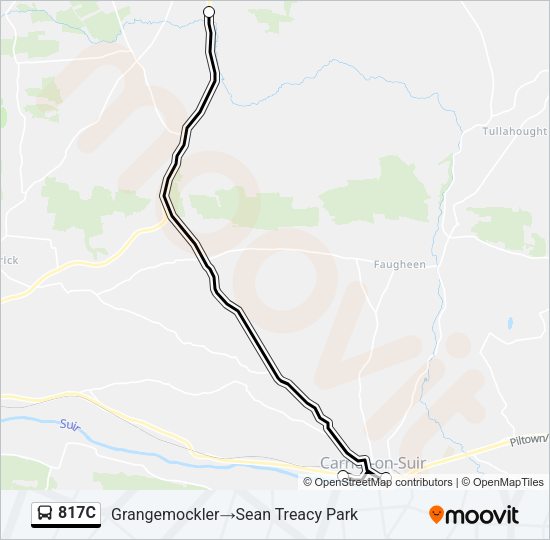 817C Bus Line Map