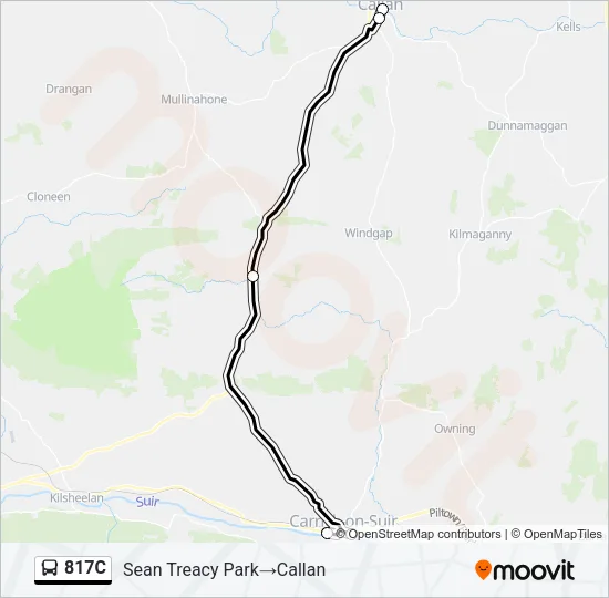 817C Bus Line Map