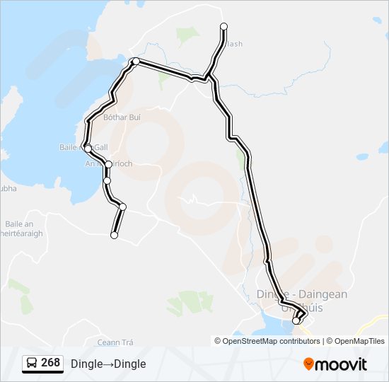 268 bus Line Map