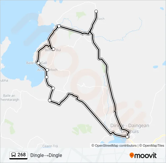 268 Bus Line Map