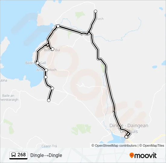 268 Bus Line Map