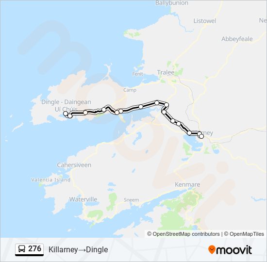 Plan de la ligne 276 de bus