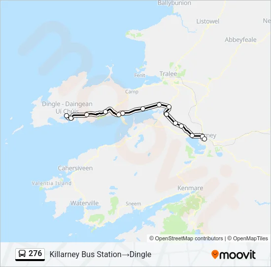 276 Bus Line Map