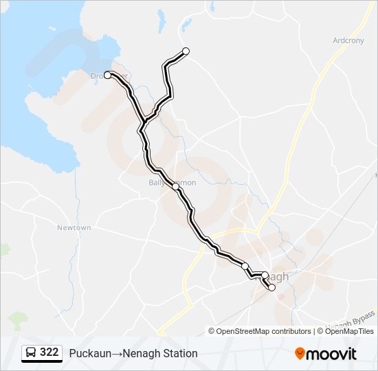 322 Bus Line Map