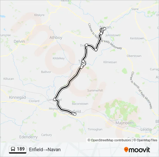 189 Bus Line Map