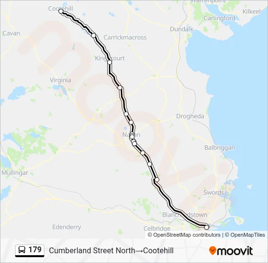 179 Bus Line Map