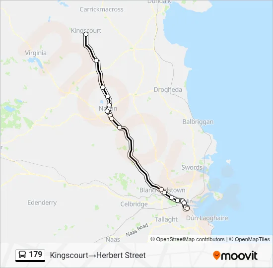 179 Bus Line Map