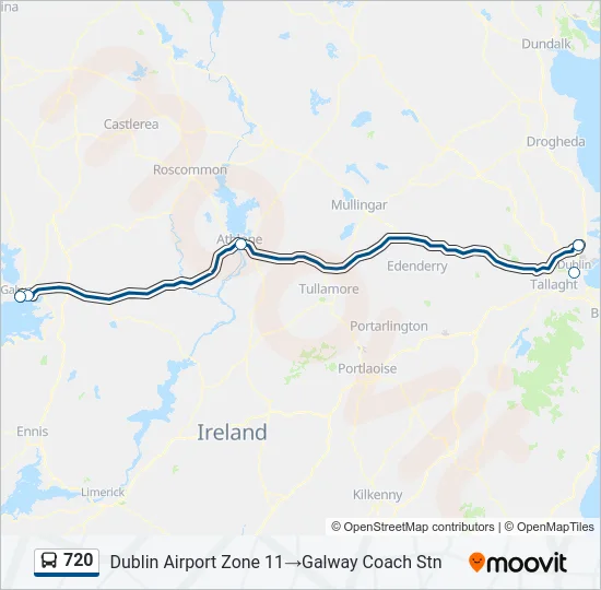720 Bus Line Map