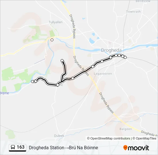 163 Bus Line Map