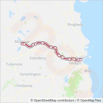 115C Bus Line Map