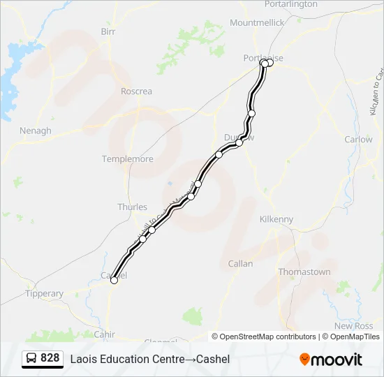 828 Bus Line Map