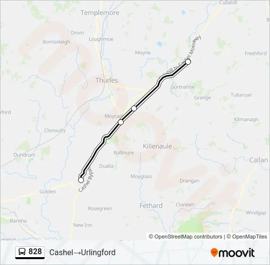 828 Bus Line Map