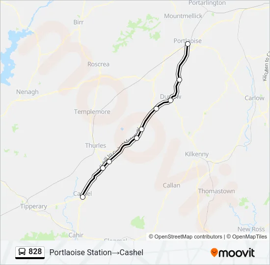 828 Bus Line Map