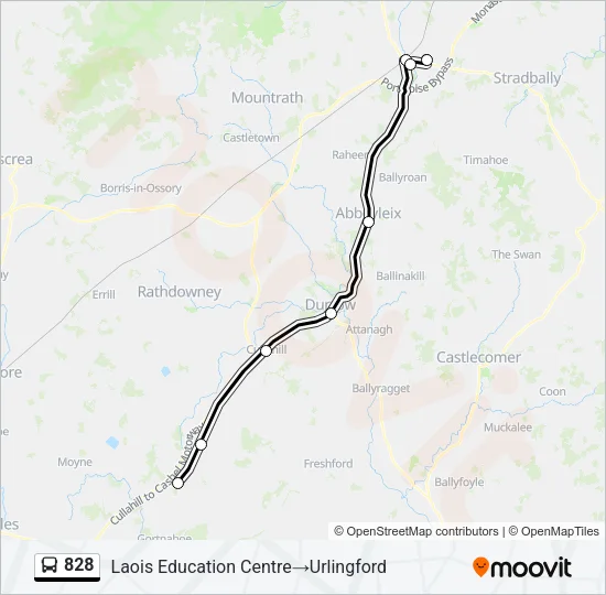 828 Bus Line Map