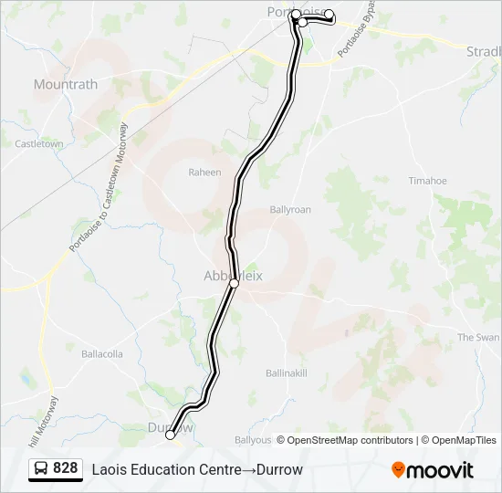 828 Bus Line Map