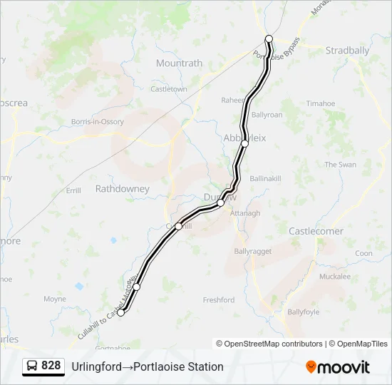 828 Bus Line Map