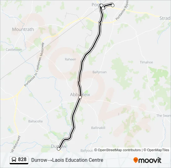 828 Bus Line Map