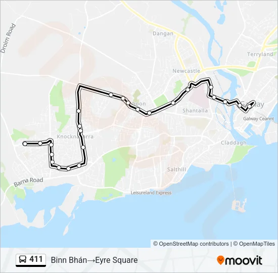 411  Line Map