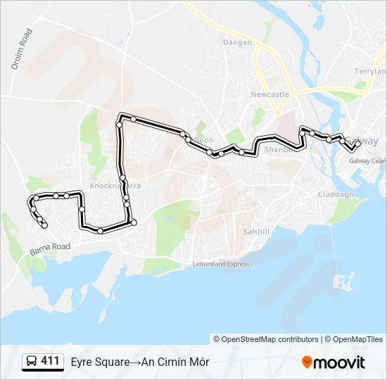 411  Line Map