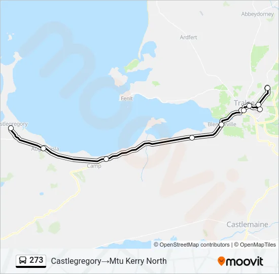 273 Bus Line Map