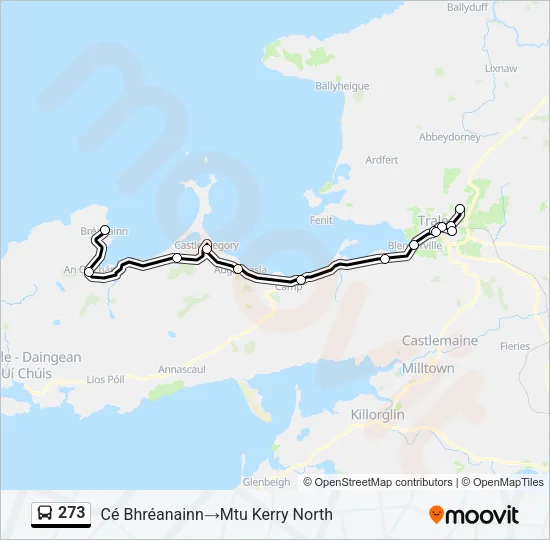 273 Bus Line Map