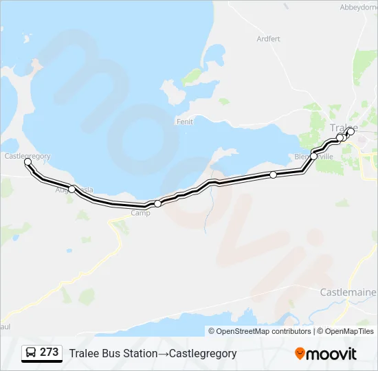 273 Bus Line Map