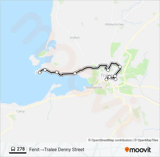 278 Bus Line Map