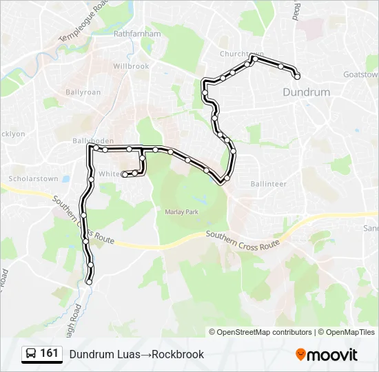 161 Bus Line Map