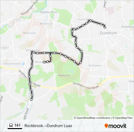 161 Bus Line Map