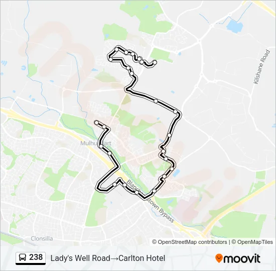 238 Bus Line Map