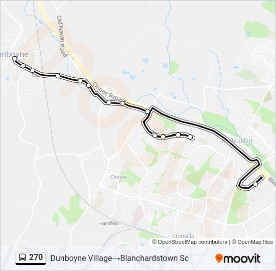 270 Bus Line Map