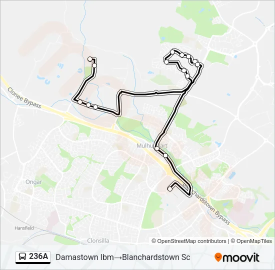 236A Bus Line Map