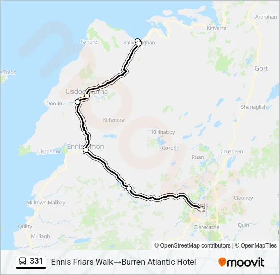 331 Bus Line Map