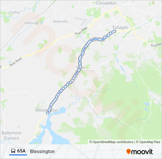 65A Bus Line Map