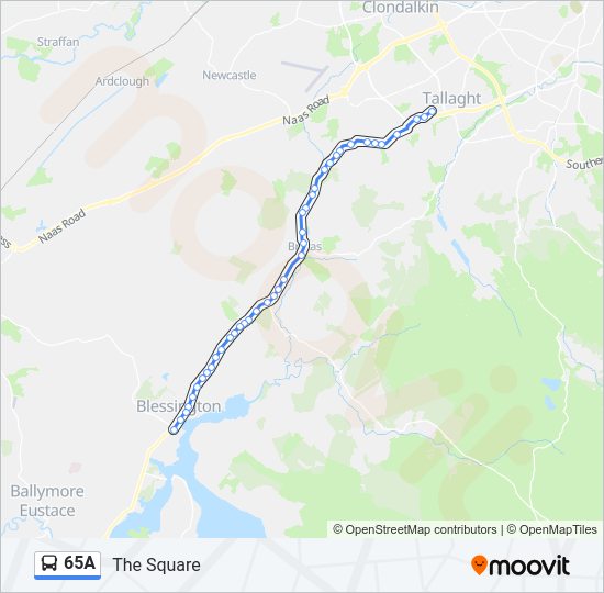 65A bus Line Map